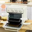5 az 1-ben mini sütő, 20 literes űrtartalom, 1400 W, 1 sütőrács, 1 sütőlap, 60 perces időzítő