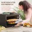 28 literes kenyérpirító, kompakt sütő főzéshez és grillezéshez, elektromos sütő sütőtálcával, grillráccsal, 2600 W, fekete