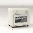 10 literes hőlégbefúvásos sütő grillezéshez, sütéshez és olajban sütéshez, időzítővel, 1000 W-tal, mosogatógépben mosható, krémfehér
