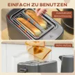 1,7 literes vízforralóból és 6 pirítási fokozattal rendelkező kenyérpirítóból álló szett, szürke színben