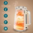 2200 W-os, 1,7 literes vízforraló gyorsforraló funkcióval, vízkőoldó szűrővel és 4 szeletes kenyérpirítóval, 7 pirítási fokozattal és krémszínű sütővel