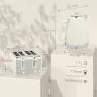 Vízforraló és kenyérpirító szett, 1,7 L, 2200 W, Strix termosztát, szűrő, 4 szeletes kenyérpirító, 7 pirítási szint, morzsatálca