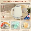Vízforraló és kenyérpirító szett, 1,7 L, 2200 W, Strix termosztát, szűrő, 4 szeletes kenyérpirító, 7 pirítási szint, morzsatálca