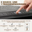 Asztali mosogatógép beépített 6 literes víztartállyal, 5 programmal, 4 terítékes beállítással, LED kijelzővel, fekete színben