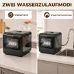 Asztali mosogatógép beépített 6 literes víztartállyal, 5 programmal, 4 terítékes beállítással, LED kijelzővel, fekete színben