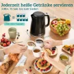 Vízforraló és kenyérpirító szett, 2200W, Otter termosztát, 2 szeletes kenyérpirító, 7 pirítási szint, morzsatálca, fekete