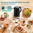 1,7 literes gyorsforraló és 4 szeletes kenyérpirító szett, tojásfőző 6 tojáshoz, jelzőfénnyel, fekete