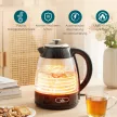 1,7 literes, 2200 W-os gyorsforralós vízforraló és 4 szeletes kenyérpirító szett vízkőszűrővel, fekete