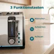 4 szeletes kenyérpirító 7 pirítási szinttel, újramelegítési, kiolvasztásos és leállítási funkciókkal