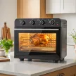 Forró levegős fritőz légkeveréses és forgónyársas sütővel, hőmérséklet-szabályozással, időzítővel, 1800 W