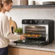 Forró levegős fritőz légkeveréses és forgónyársas sütővel, hőmérséklet-szabályozással, időzítővel, 1800 W