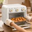 12 literes mini légkeveréses fritőz/sütő légkeveréssel, 5 programmal, sütőtálcával és sütőkosárral, 1200 W, mosogatógépben mosható