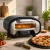 Beltéri pizzakemence, 12 hüvelykes elektromos pizzakemence 8 programmal, 430 °C, időzítő, kerámialapos, 2200 W