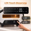 Beltéri pizzakemence, 12 hüvelykes elektromos pizzakemence 8 programmal, 430 °C, időzítő, kerámialapos, 2200 W