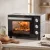 36 literes mini sütő légkeveréssel, 90–230 °C hőmérséklet-szabályozással, 1500 W