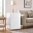 Minikühlschrank mit Gefrierfach, Einstellbares Thermostat, Kleiner Kühlschrank, Eintürig, 72,5 L, Weiß