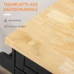 Konyhai zsúrkocsi/tálalókocsi/konyhasziget, 1 fűszertartó, 1 törölközőtartó, 109 cm x 40 cm x 89 cm, fekete