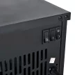 Elektromos kandalló, szabadon álló kandalló lánghatással, 600/1200W, fém, fekete, 34x17x31 cm