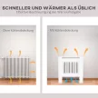 Heizkörperverkleidung, Heizungsabdeckung, 78 x 19 x 81cm, Heizkörper-Abdeckung für Schlafzimmer, Wohnzimmer, MDF, Weiß