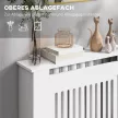 Heizkörperverkleidung, Heizungsabdeckung, 78 x 19 x 81cm, Heizkörper-Abdeckung für Schlafzimmer, Wohnzimmer, MDF, Weiß