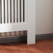 Heizkörperverkleidung, Heizungsabdeckung, 78 x 19 x 81cm, Heizkörper-Abdeckung für Schlafzimmer, Wohnzimmer, MDF, Weiß