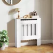 Heizkörperverkleidung, Heizungsabdeckung, 78 x 19 x 81cm, Heizkörper-Abdeckung für Schlafzimmer, Wohnzimmer, MDF, Weiß