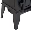Elektromos kandalló, LED lángok, 1000/2000 W, állítható hőmérséklet és fényerő, fém, 39 x 23 x 56,5 cm