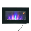 Elektromos fali kandalló, 1000W/2000W, LED tűzeffektus, távirányító, stílusos megjelenés, fűtési funkcióval