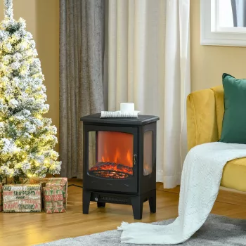   Elektromos kandalló fűtőberendezéssel, 1800 W-os elektromos kandalló LED lánghatással