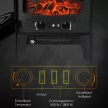 Elektromos kandalló fűtőberendezéssel, 1800 W-os elektromos kandalló LED lánghatással