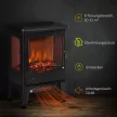 Elektromos kandalló fűtőberendezéssel, 1800 W-os elektromos kandalló LED lánghatással