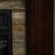 Elektromos kandalló 1800W fűtőberendezéssel, távirányítóval, túlmelegedés elleni védelemmel, dekoratív kandalló, sötétbarna