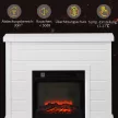 Elektromos kandalló, 3D lánghatás, 3 beállítás, időzítő, távirányító, fehér