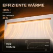Okos panelfűtő 1500 W, szabadon álló/falra szerelhető, elektromos fűtőtest 7 napos időzítővel, ablakérzékeléssel, fagyvédelemmel, fehér