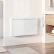 Okos panelfűtő 1500 W, szabadon álló/falra szerelhető, elektromos fűtőtest 7 napos időzítővel, ablakérzékeléssel, fagyvédelemmel, fehér