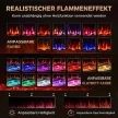  Elektrokamin ultradünn für Wandeinbau und Wandmontage Elektrischer Kamin mit Fernbedienung 127cm