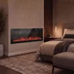  Elektrokamin ultradünn für Wandeinbau und Wandmontage Elektrischer Kamin mit Fernbedienung 127cm