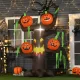Felfújható Kísértetfa Tök Halloween Dekorációs Figura LED Világítással, Poliészter, 180x80x240cm