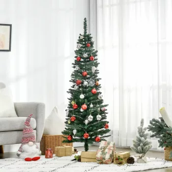 Műfenyő, állvánnyal, 1,5 m magas, zöld