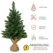 Mini karácsonyfa műhóval, 60 cm magas, cementtalppal, többszínű