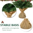 Mini karácsonyfa műhóval, 60 cm magas, cementtalppal, többszínű