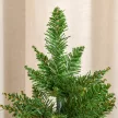 Mini karácsonyfa műhóval, 60 cm magas, cementtalppal, többszínű