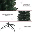 Karácsonyfa 180 cm, nagyon valósághű, 380 ág, tűzálló, stabil talp, zöld
