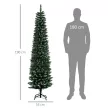 Karácsonyfa 190 cm, nagyon valósághű, 570 ág, tűzálló, stabil talp, zöld