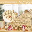Adventi naptár 24 fiókkal, LED-es fényekkel, szánkó alakúra fűzve, barkács karácsonyi naptár, karácsonyi visszaszámláló naptár, ajándék gyerekeknek és felnőtteknek