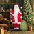  Weihnachtsmannfigur, beweglich, mit Geräuschsensor, Lachen & Musik, 140 cm, Rot