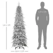 Műfenyő 180 cm, igazi karácsonyfa kinézetű, 600 sűrű ággal, műhóval, autóbeállóval