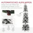 Műfenyő 210 cm, igazi karácsonyfa kinézetű, 800 sűrű ággal, műhóval, autóbeállóval