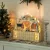  Adventskalender, Weihnachtsdorf, 18 LEDs, 24 Schubladen, wiederverwendbar, 45 x 9 x 42,5 cm