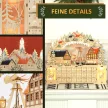  Adventskalender, Weihnachtsdorf, 18 LEDs, 24 Schubladen, wiederverwendbar, 45 x 9 x 42,5 cm